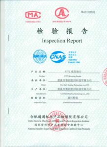 EPTFE GASKET TEST CERT
